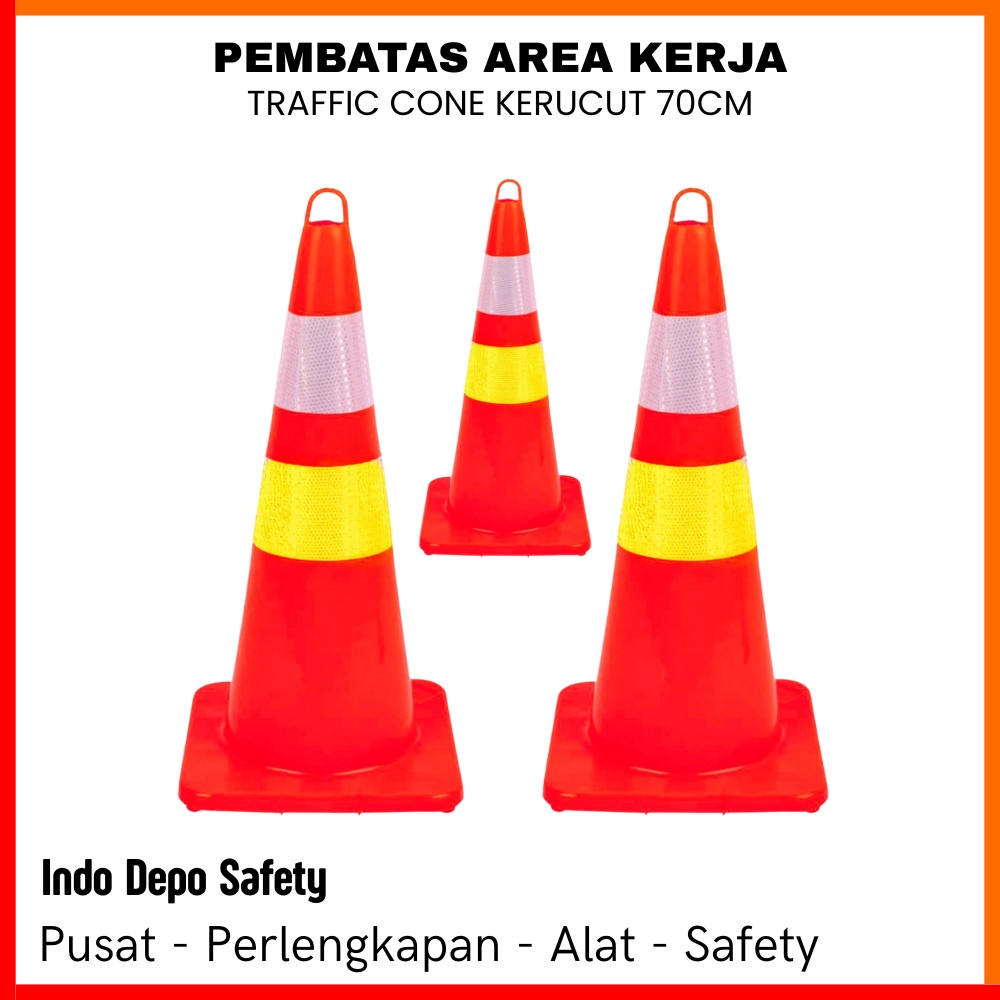 Traffic Cone Pembatas 70CM